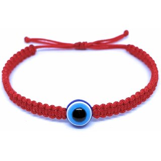 Yuvi Shoppe Evil Eye Bracelet Adjustable Wrist band (Red) Yuvi Shoppe Evil Eye Bracelet Adjustable Wrist band (Red)