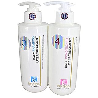 Pro-Techs Daily Shampoo + Conditioner After Treatment 250 ML Each For Men  Women