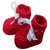 Thrill Red Knitted Woolen New Born Baby Socks or Botty