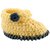 Thrill Yellow Knitted Woolen New Born Baby Socks or Botty