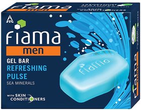 Fiama Men Refreshing Pulse Gel Bar Soap 125gm