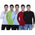 KETEX Henley  neck spun cotton fullsleeves men's tshirt (PACK OF 5)