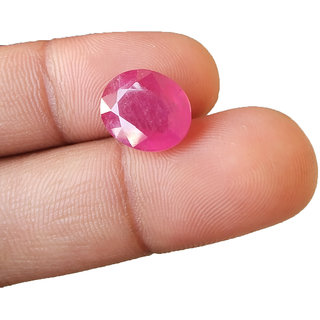 Saffire Dark Red 5 Grams Natural Ruby Gemstone In Oval Mixed Cut