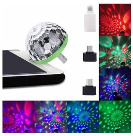 AutoSmart USB Party Lights LED 4 Watt Small Magic Disco Ball Sound Control DJ Stage Light