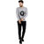 Shellocks Printed Round Neck Full Sleeve T-shirts For Men