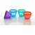Delta airtight container Over shape 4 Pieces container set , 400 ml ( Multicolor)