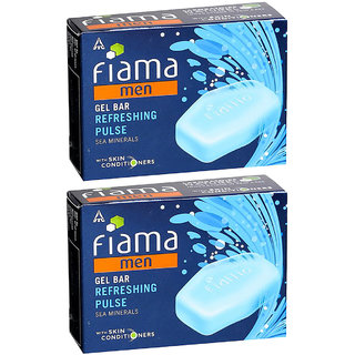                       Fiama Men Gel Bar Refreshing Pulse 125gm Pack Of 2                                              