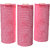 Masking Non-woven Reusable  Washable Multipurpose Kitchen Dry Cleaning Wipes- 23cm x 21cm x 80 Pulls (Pink)