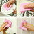 Masking Non-woven Reusable  Washable Multipurpose Kitchen Dry Cleaning Wipes- 23cm x 21cm x 80 Pulls (Pink)
