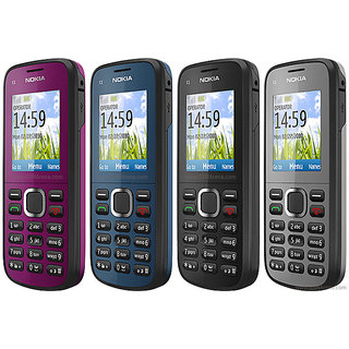 nokia c1 02 vintage keypad mobile phone black