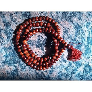 KesarZems Red sandalwood 108 beads Prayer mala (Lal Chandan Mala) KesarZems Red sandalwood 108 beads Prayer mala (Lal Chandan Mala)