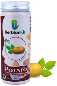 HerbtoniQ 100 Natural Potato Powder For Face Pack (Solanum Tuberosum) 200g