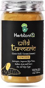 HerbtoniQ Natural Wild Turmeric Kasturi Haldi (Curcuma Aromatica) For Face Pack (125 g)