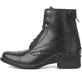 Blackburn Mens Black Leather Riding Boot