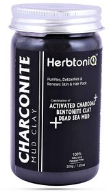 HerbtoniQ Charconite Mud Clay For Face Pack  Hair Pack (200 g)
