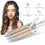45W Triple Barrel Hair Styler Professional Ceramic Anti-Static Anti-scald Travel Hair Curler Curl Curling Make Curling