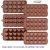 OSM ENTERPRISES  Silicon Chocolate Ice Mould Bakeware Tray Heart Shape-15 Cavities 2 Piece