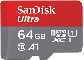 SanDisk Ultra 64 GB Ultra SDHC Class 10 98 MB/s  Memory Card(With Adapter)
