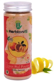 HerbtoniQ 100 Natural Lemon Peel Powder For Face Pack (Citrus Limonum) (Pack of 1, 150g)