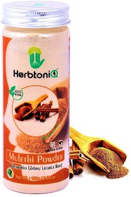 HerbtoniQ 100 Natural Mulethi Powder (Glycyrrhiza Glabra/Licorice Root) For Face Pack And Hair Pack (150 g)