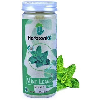 HerbtoniQ 100 Natural Mint Leaves Powder For Face Pack (Mentha) 150g