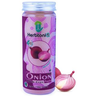 HerbtoniQ 100 Natural Onion Powder For Hair Treatment (Allium Cepa)  (150 g)