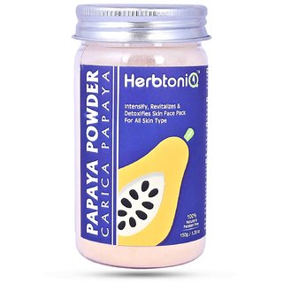 HerbtoniQ Papaya Powder (Carica papaya) For Face Pack (150 g)