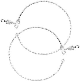 Pear Charms Silver Anklets-ANK069