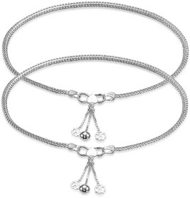 Fasinate Fox Silver Anklet Charms-ANK086