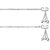 Plain Chain Leaf Charm Sterling Silver Anklets-ANK081