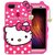 GADGETWORLD Luxury 3D Hello Kitty Silicone Back Cover for Oppo A7  (Pink, Grip Case)