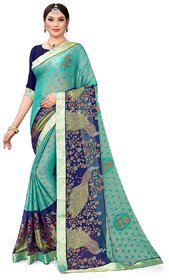 Saree Chiffon Brasso latest designe with peacock weaved new collection for women fashion 2022
