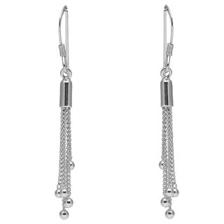                       Sleek Drop Silver Earrings-ER053                                              
