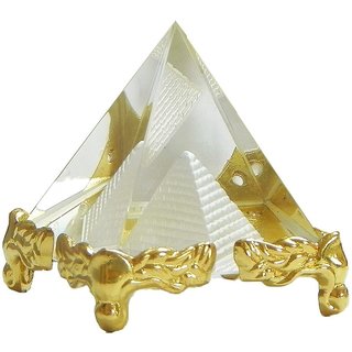                       Gola International Products Vastu/Feng Shui Crystal Pyramid for Positive Energy and Vastu Correction Good Luck                                              