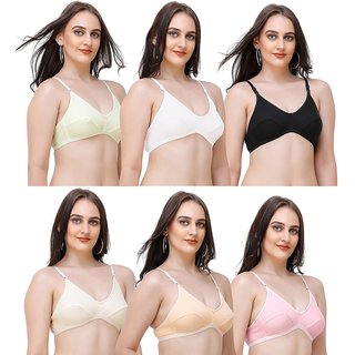 Miles of Style Women Full Coverage Non Padded Bra (Multicolor)