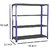 Spacious Slotted Angle Rack CRC Sheet 4 Shelves Multipurpose Storage Rack
