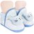 Neska Moda Baby Boys & Girls Pack Of 1 Pair Cotton Animal Face Booties/Shoes For 6 To 9 Months (Blue)-BT638