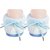 Neska Moda Baby Boys & Girls Pack Of 1 Pair Cotton Animal Face Booties/Shoes For 6 To 9 Months (Blue)-BT638