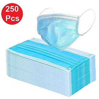                       Surgical Face Mask  (Elastic Band) - Flumask  virus protection Face mask n95 (Pack of 250)                                              