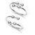 Charming Upper Openable Silver Toe Ring-TR321