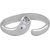 Open Zircon Silver Toe Rings-TR364