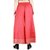 DEVS AND DIVAS Red Golden Lace Palazzo for Women