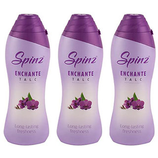 Spinz Enchante Talc Long Lasting Freshness 100gm Pack Of 3 Spinz Enchante Talc Long Lasting Freshness 100gm Pack Of 3