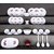 Arni Plastic Exclusive and Microwave Safe, Platic Printed Round Dinner Set of 38 Pieces