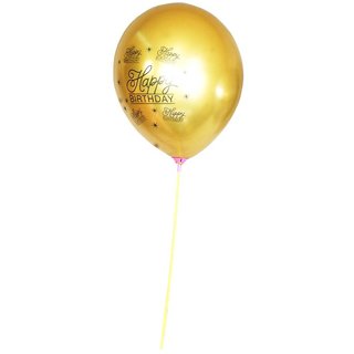                       Hippity Hop Happy Birthday Printed 12 inch  Latex Chrome Balloon for Milestone Birthday (10 Piece                                              
