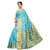 Meia Light Blue Poly Chanderi Woven Saree