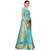 Meia Light Blue Poly Chanderi Woven Saree
