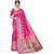 Meia Pink Art Silk Printed Saree
