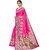 Meia Pink Art Silk Printed Saree