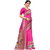 Meia Pink Art Silk Printed Saree